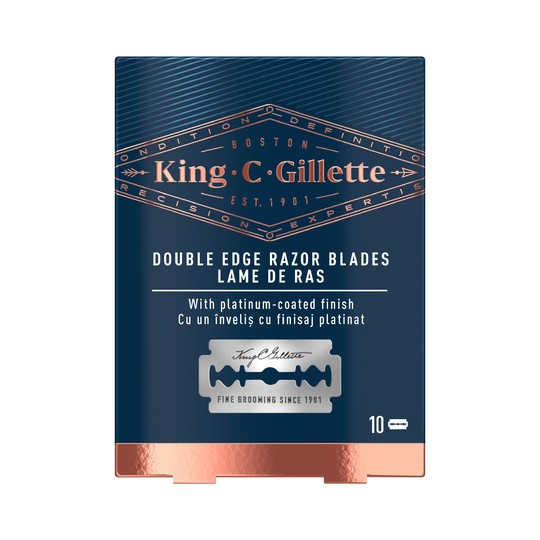 King C. Gillette Double Edge Razor Blades náhradní žiletky 10 ks