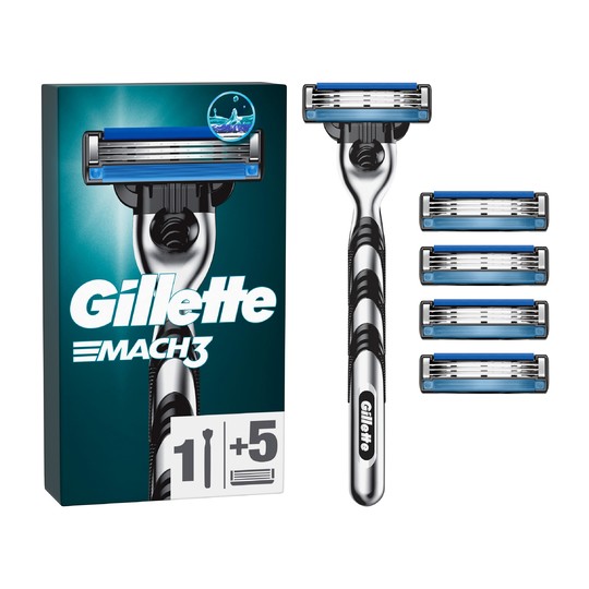 Gillette Mach3 holicí strojek + 5 hlavic