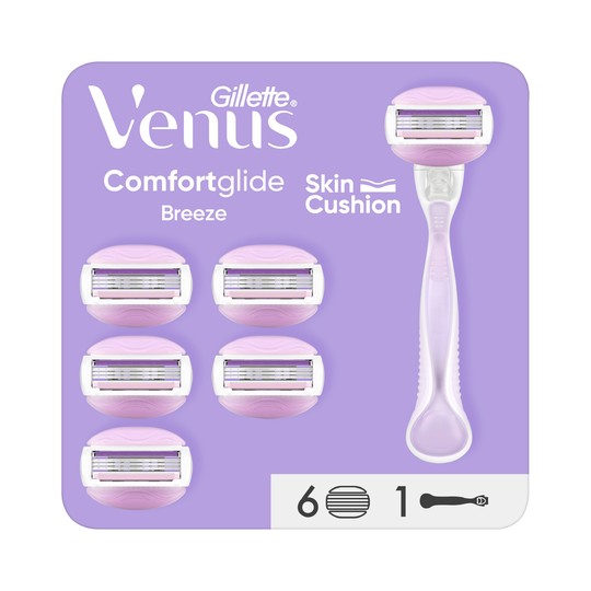 Gillette Venus Comfortglide Breeze holicí strojek + 6 hlavic