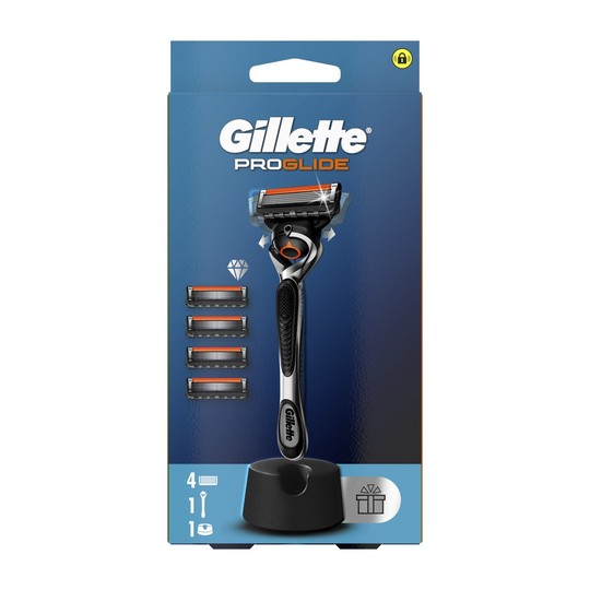 Gillette ProGlide holicí strojek + 4 hlavice + stojánek